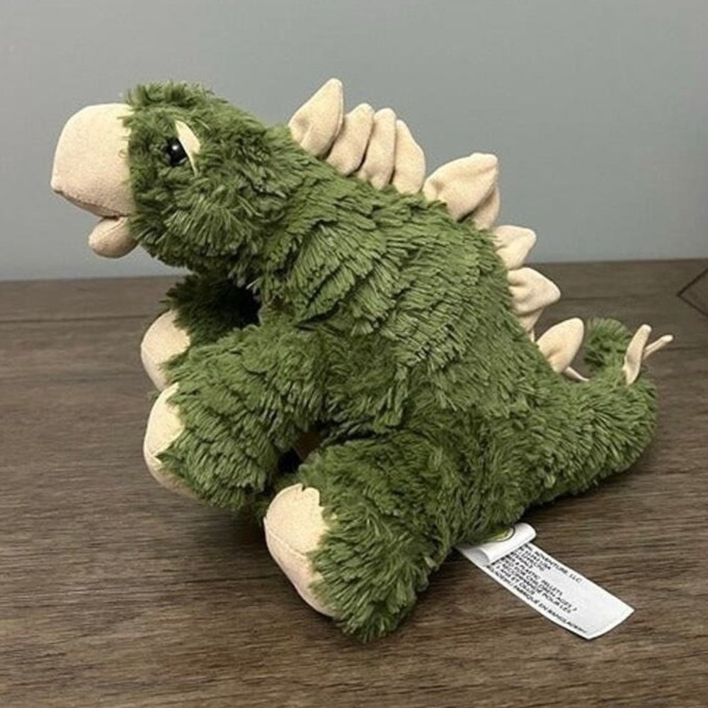 Animal Adventure Green Stegosaurus Dinosaur Stuffed Animal Toy Plush Shaggy Fur